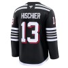 New Jersey Devils tröja Fanatics Premium Nico Hischier 2024-25 Svart Tredje - NHL Tröjor Herr